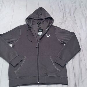 True religion Logo Seal Zip Hoodie